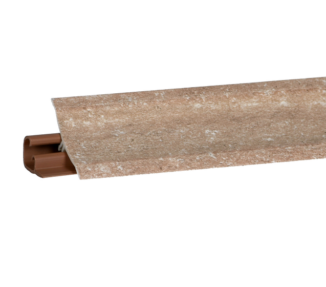 Плинтус LB-23, травентин светлый, 3000мм