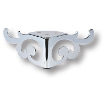 Опора декоративная мебельная, 67х152х152мм, глянцевый хром