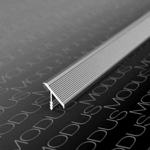 Профиль врезной 45* для ДСП 18мм, L=5000мм, латунь