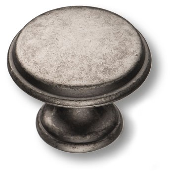 Ручка-кнопка, 15.330.29.05, d=29мм, металл, античное серебро