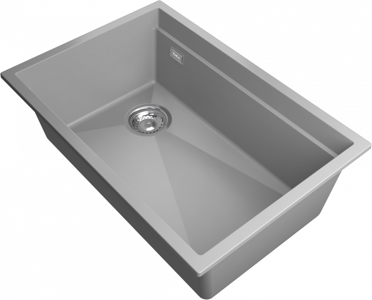 Мойка Rivelato LINO 654-L, 650х440х210мм, серый металлик