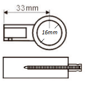 Держатель для рейлинга "РЕТРО", хром, CMF