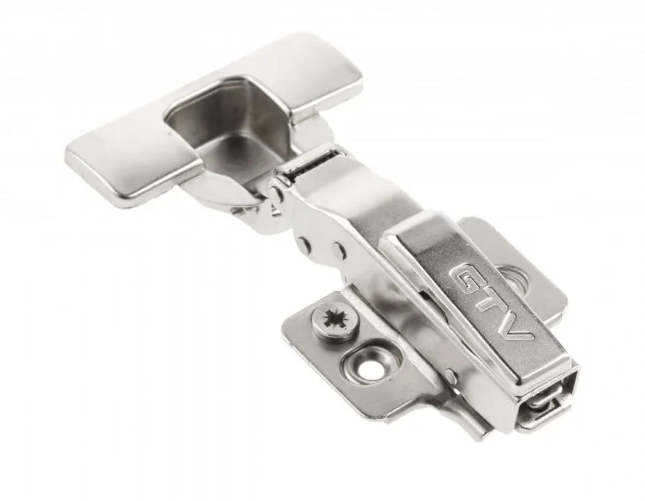 GTV Петля Silento Pro накладная, с планкой 0мм, доводч 2way, БЕЗ еврошурупа, 3D-регулировка