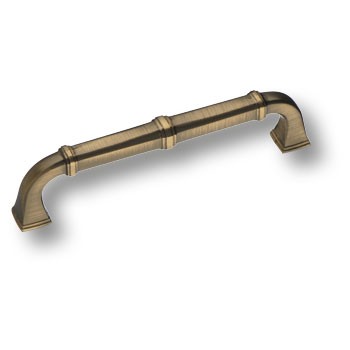 Ручка-скоба, 4224 0128 ABM, 128мм, металл, состаренная латунь