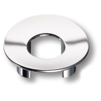Ручка-кнопка, 281032MP02, d=56мм, металл, глянцевый хром