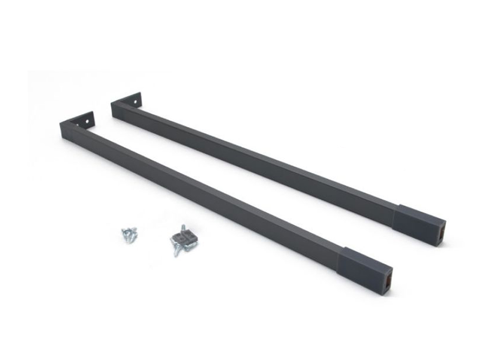 Рейлинг продольный для двустенного ящика JETBOX ULTRA, L=450мм, антрацит