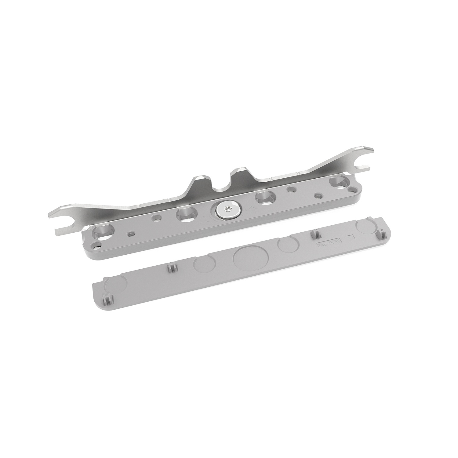 Комплект креплений к фасаду для Фри Слим (правое и левое) + заглушки, серый