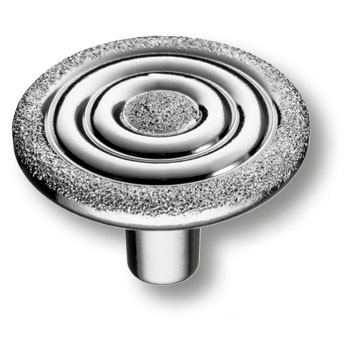 Ручка-кнопка, 15.388.38 DIA 07, d=38мм, металл, глянцевый хром