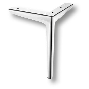 Опора декоративная мебельная, h=200мм, металл, глянцевый хром