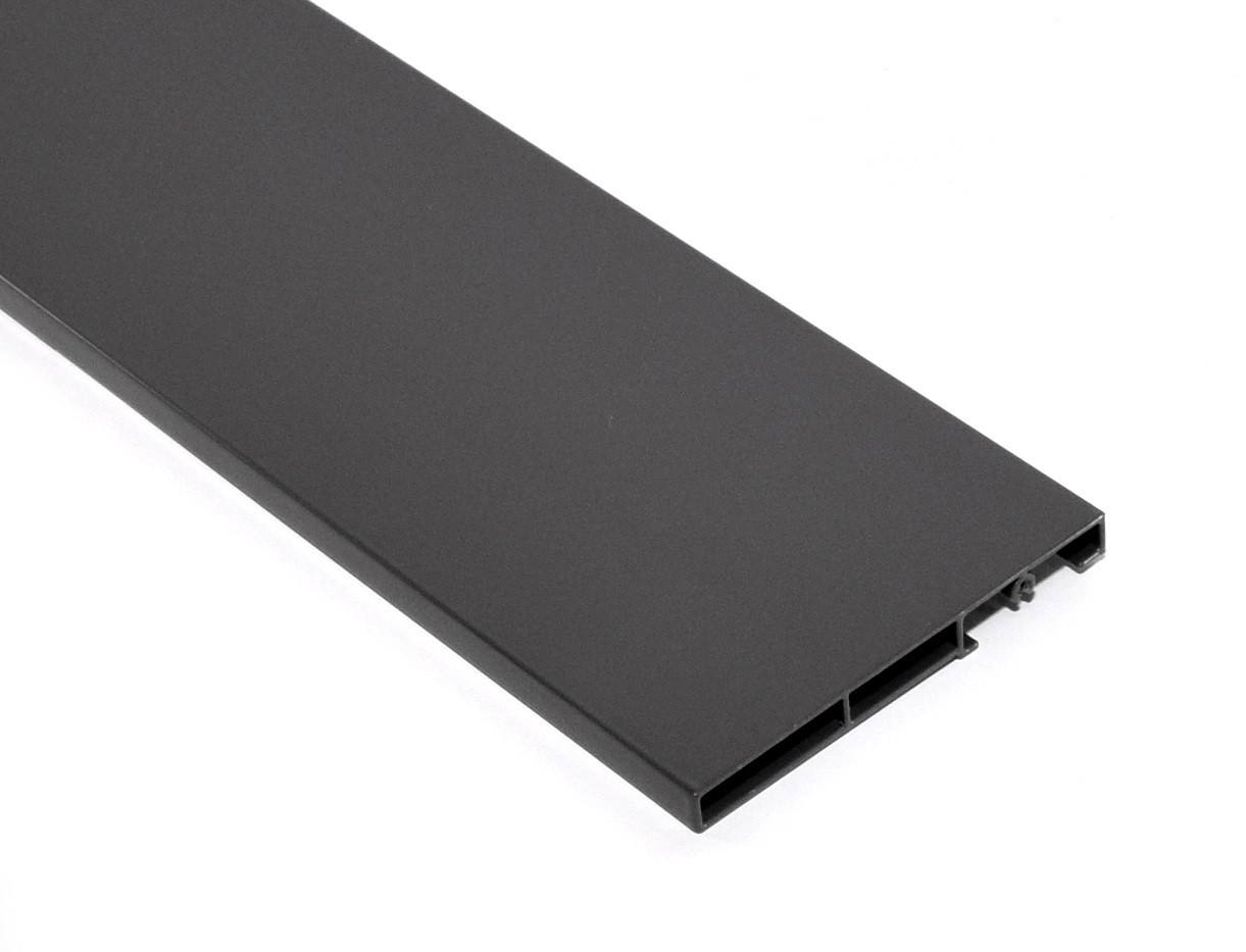 Передняя панель ящика Nova Tech, h=105мм, в базу на 1200мм, темно-серый, HISSEN