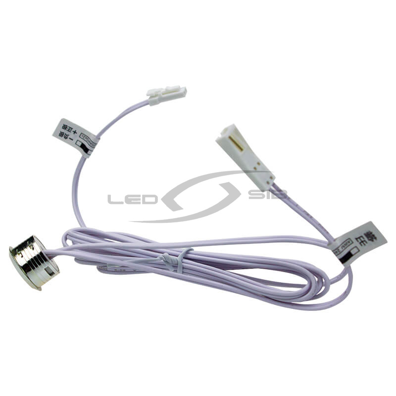 Выключатель врезной на касание с диммером, 12-24В/60-120Вт, с кабелем IP20TEST