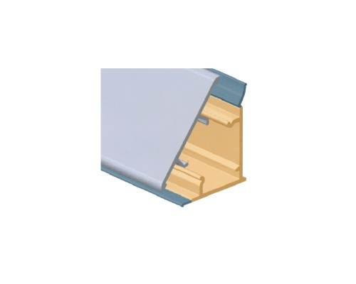 Плинтус гладкий треугольный, 30х25мм, М3500, L=4000мм, алюминий