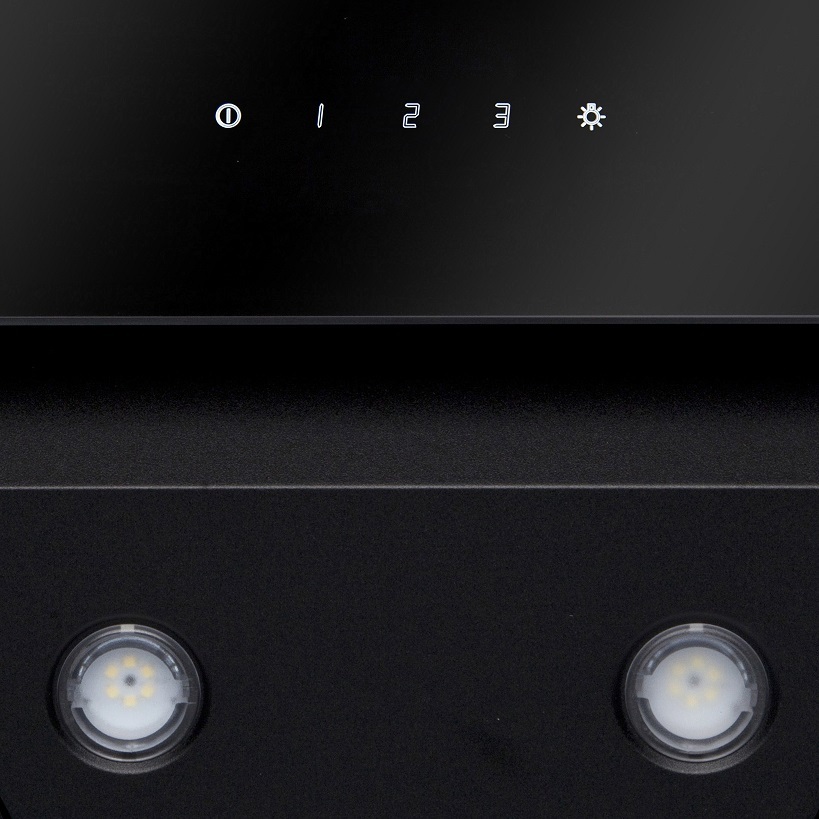 Вытяжка наклонная Colibri Tech Black, 50 см, без угольн. фильтра, черный, Konigin