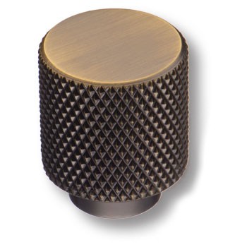 Ручка-кнопка, 1965 0008 ABM, d=20мм, металл, старая бронза