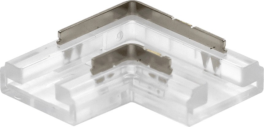 8мм. Коннектор угловой лента-лента для одноцветных лент, ножничный, AQ