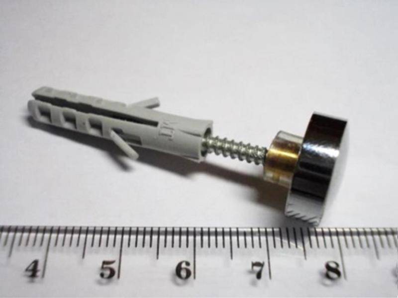 
Зеркалодержатель со сверлением М8, d=20мм, круглый, хром