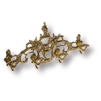 Вешалка "Роза", 01259, латунь