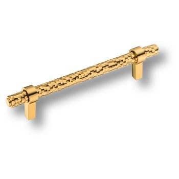 Ручка-рейлинг, 25235-003-T13-128, 128мм, металл, глянцевое золото