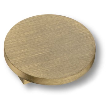 Ручка-кнопка, 7207 0060 ABM-ABM, d=60мм, металл, состаренная латунь