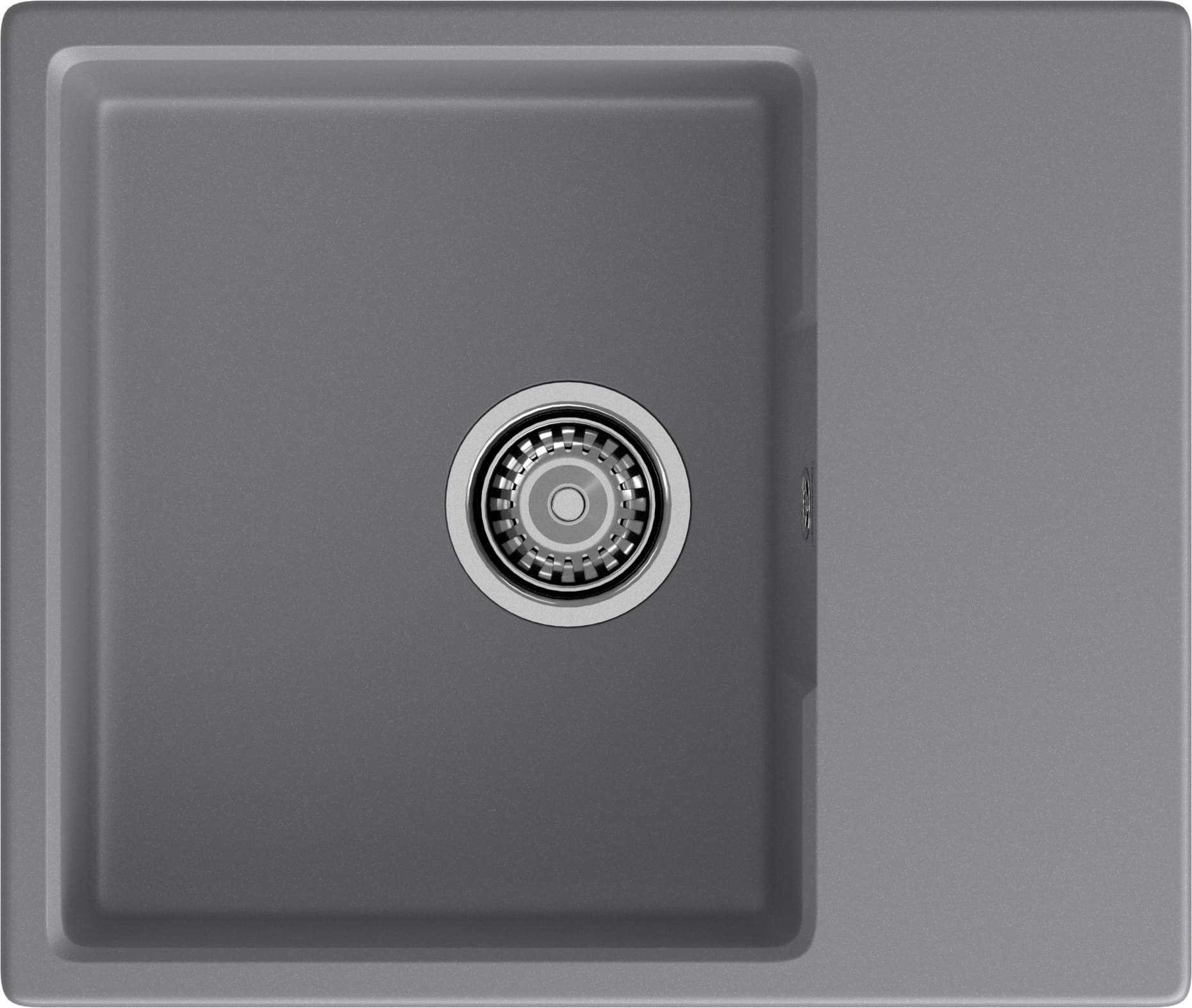 Мойка GranFest URBAN 658L, 580х490 мм, темно-серый