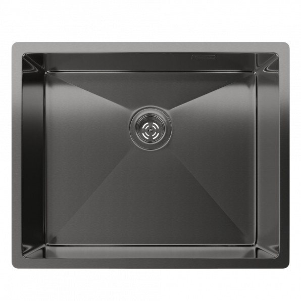 Мойка Rivelato RINOX 5444 UN PVD black, 540х440х200мм, черный PVD