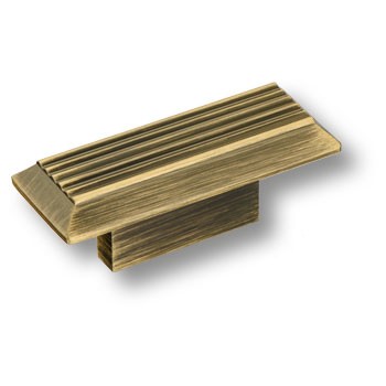 Ручка-кнопка, 9002 0016 ABM, 26х26х66мм, металл, состаренная латунь