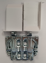 Навес регулируемый усиленный СКАЛА, макс. нагрузка на пару 140кг, левый и правый, белая крышка, CMF