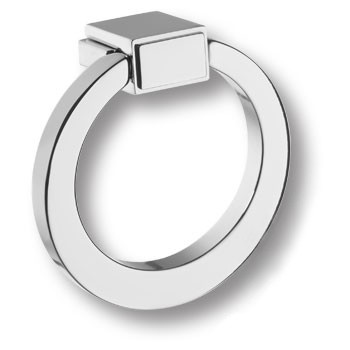Ручка-кольцо, BU 013.55.07, d=55мм, металл, глянцевый хром