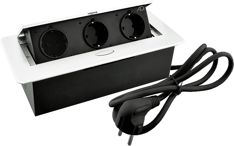 Горизонтальная, 3хEURO, полуавтомат, белый, 263х117х65мм, металл/пластик, AQ