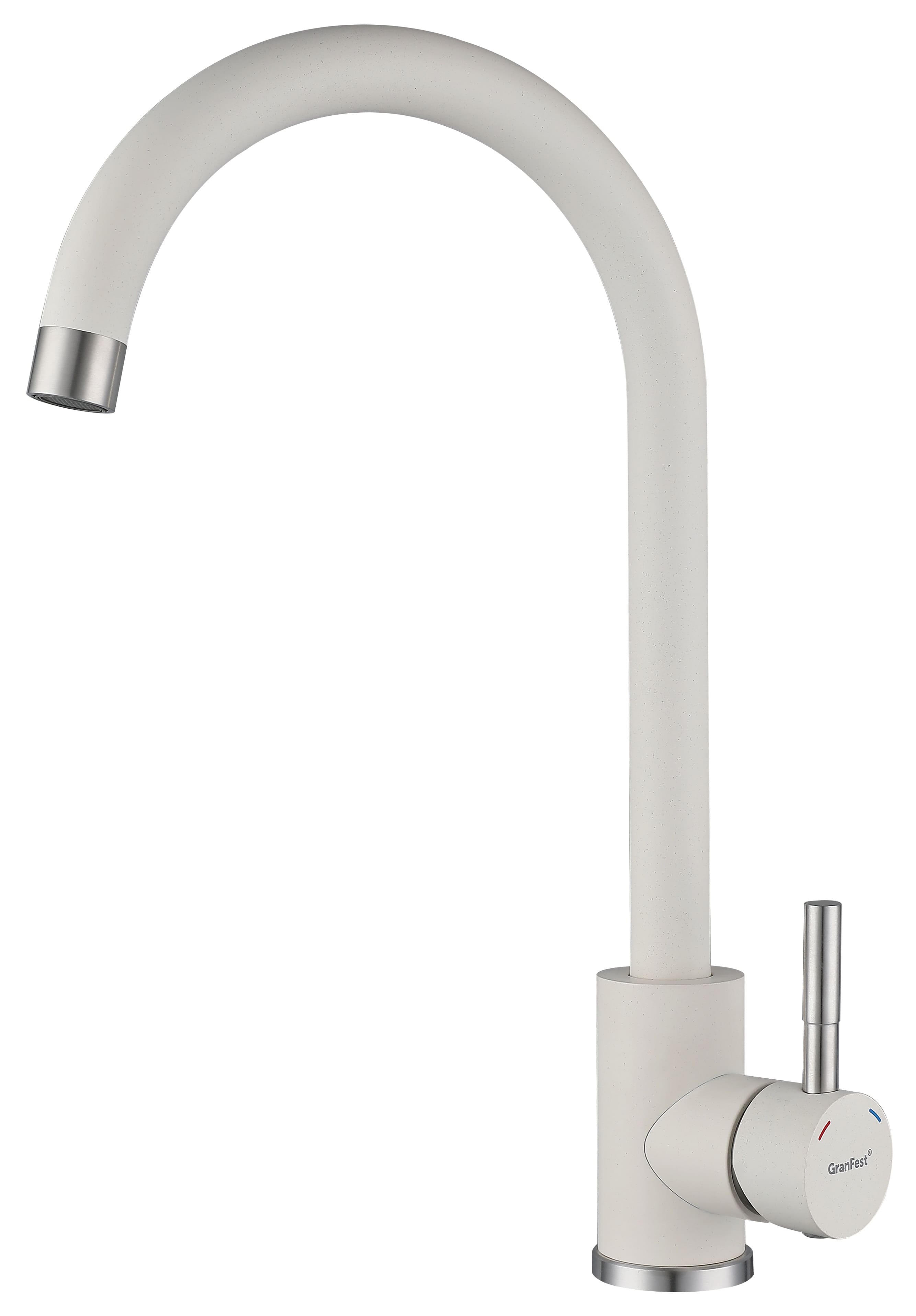 Смеситель GranFest Quarz Z-5410, белый (без подводки)