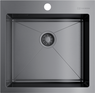 Мойка Akisame 51-GM, нержавеющая сталь, вороненая сталь