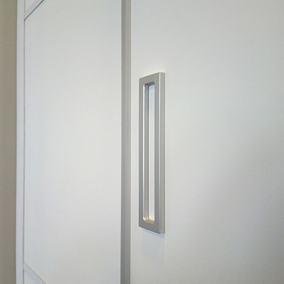 Ручка-наклейка для профиля (161,162,163), 40х178мм, серебро