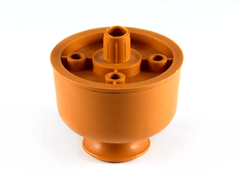 Опора регулируемая пластмассовая, Ø50мм, h=30-45мм, с пазом под отвертку, бежевый