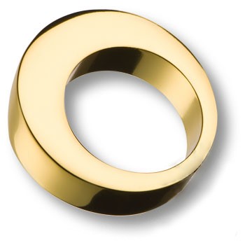 Ручка-кольцо, 6530 0040 GL, d=40мм, металл, глянцевое золото