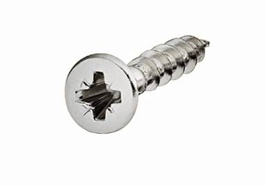 Шуруп 4,0х30мм, потайной, сталь, оцинкованный, Hospa