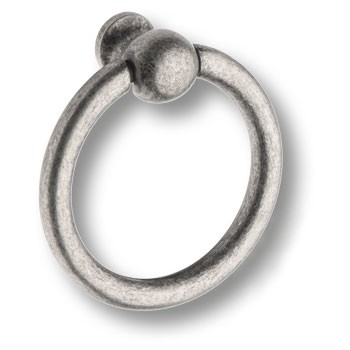 Ручка-кольцо, 3100 0050 OSM-OSM, 53х50х50мм, металл, старое серебро