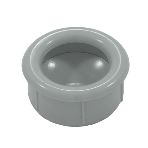 Ручка врезная, d=35мм, пластик, серый