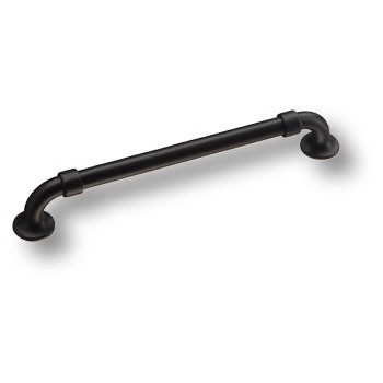 Ручка-скоба, BU 010.192.09, 192мм, металл, черный