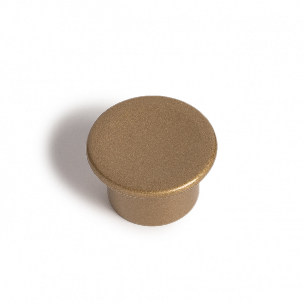 Ручка-кнопка, 1023, d=48мм, металл, матовое золото