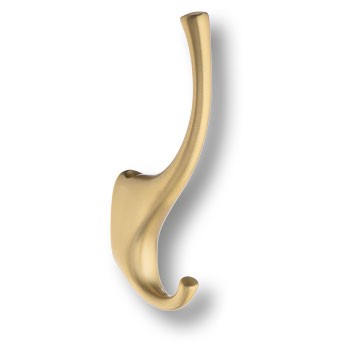 Крючок, 2080 0020 BB, двухрожковый, металл, матовое золото