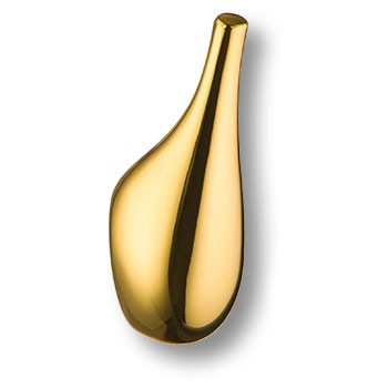 Крючок, 2015 0028 GL, однорожковый, металл, глянцевое золото