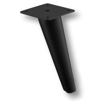 Опора декоративная мебельная, h=180мм, металл, черный