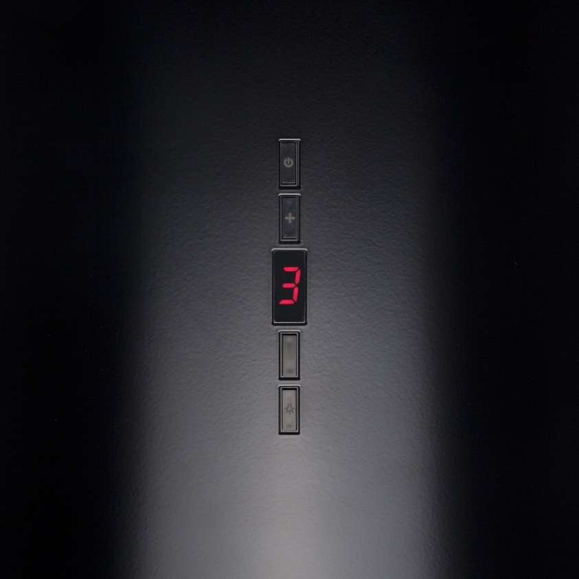 Вытяжка настенная Trinity Black, 31 см, без угольн. фильтра, ПДУ, черный, Konigin