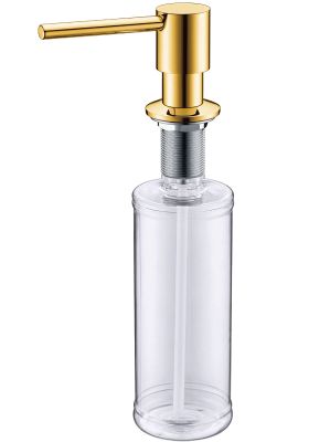 Дозатор для моющего средства PLUM, 320мл, латунь, бронза