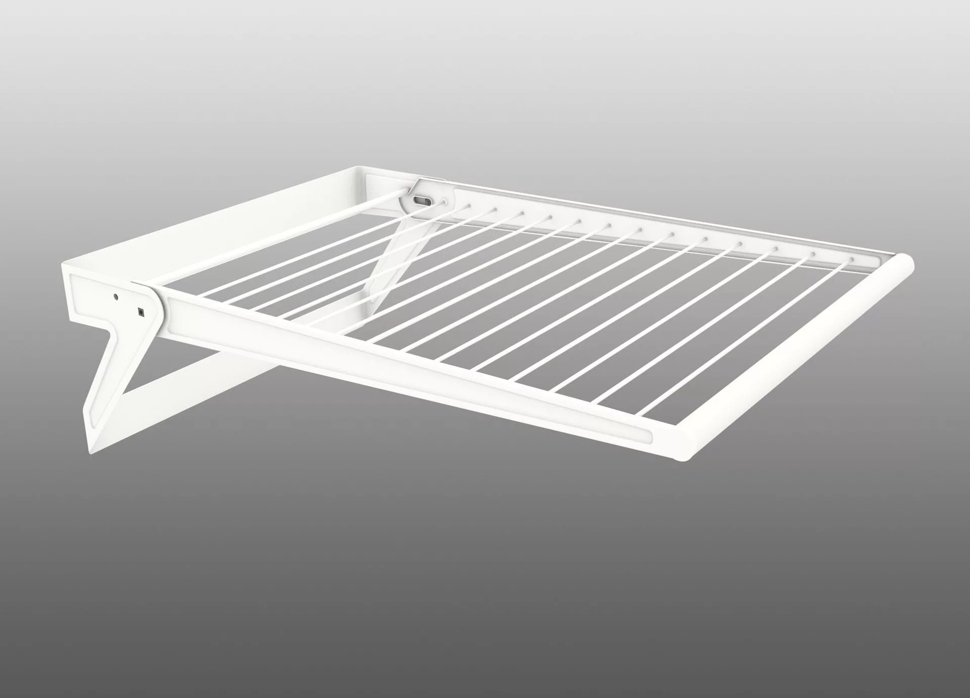 Сушка складная Laundry Area, 525x820x300мм, нерж. сталь/пластик, белый