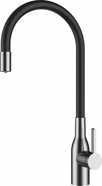 Смеситель Rivelato LIVO, d=35 мм, брашированная сталь