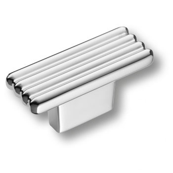 Ручка-кнопка, 372016MP02, 25х20х50мм, металл, глянцевый хром