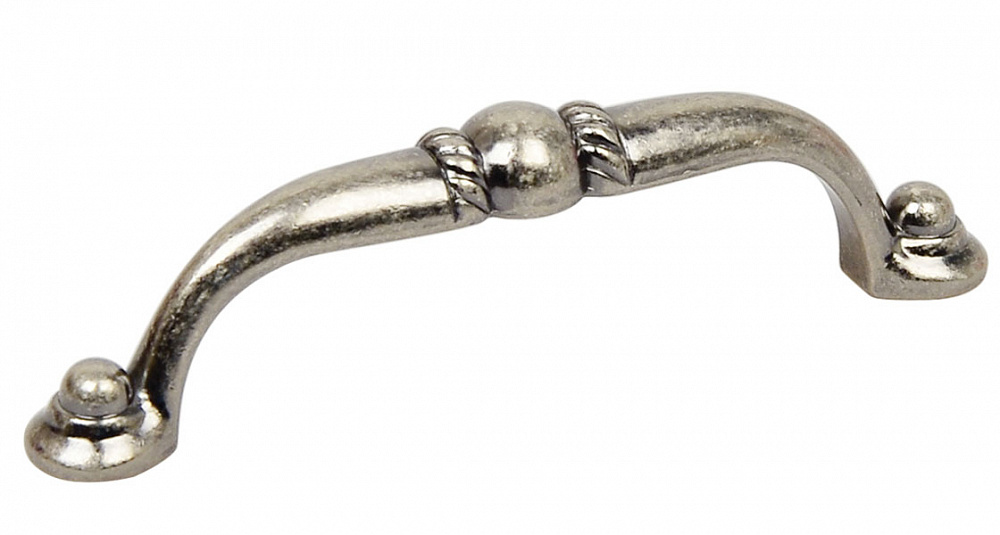 Ручка-скоба, 189, 96мм, металл, античное серебро