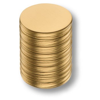 Ручка-кнопка, 1484 0020 GB, d=20мм, металл, матовая латунь