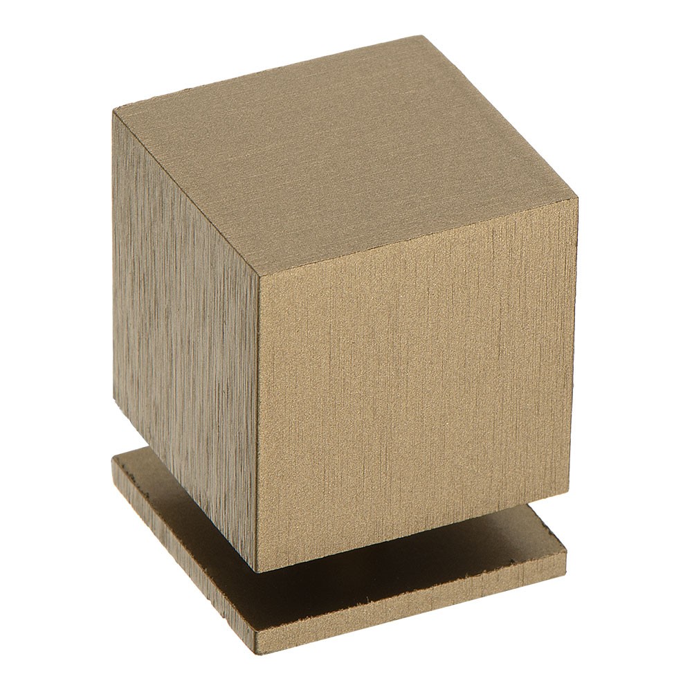 Ручка-кнопка, 1954 0025 ELX9, 32х25х25мм, металл, брашированная античная бронза